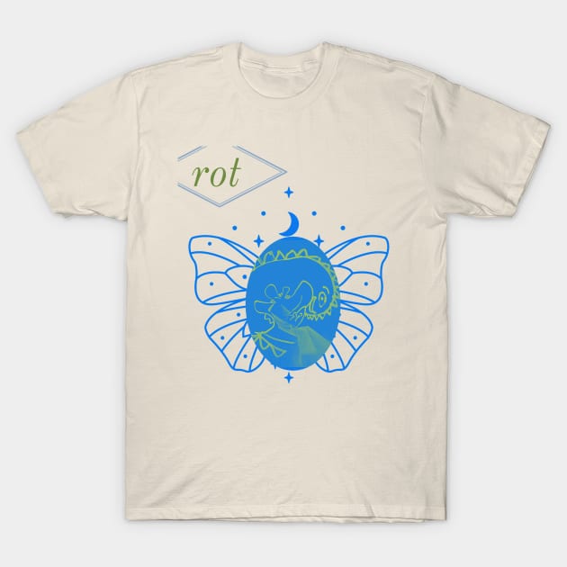 Buttersaur in Bodacious Blue T-Shirt by Rot